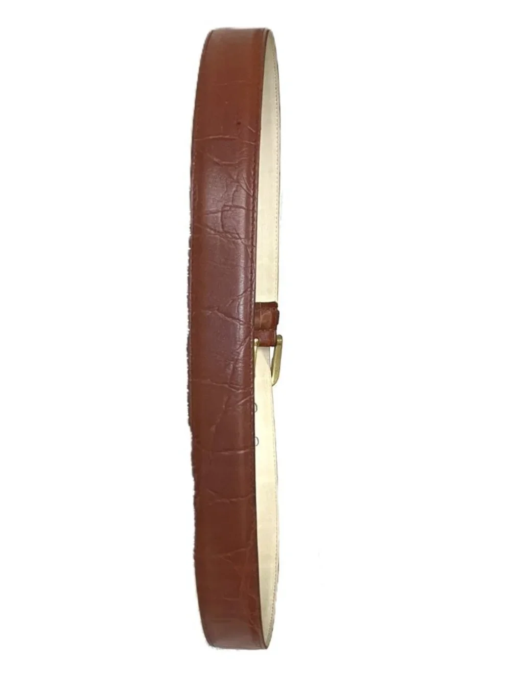 Cartoni Genuine Leather Belt Solid Brass Buckle Brown 36 Made in South Africa